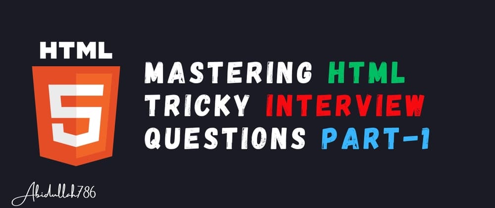 Mastering HTML Interview Questions Part-1: header & footer, input and anchor tag